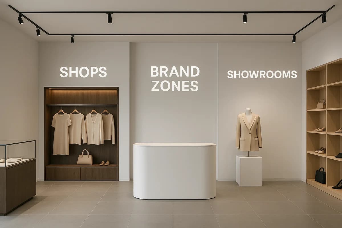 Магазины, брендзоны, шоурумы